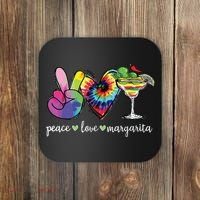 Happy Cinco De Mayo Peace Love Margarita Tie Dye Mexican Coaster thumb 0