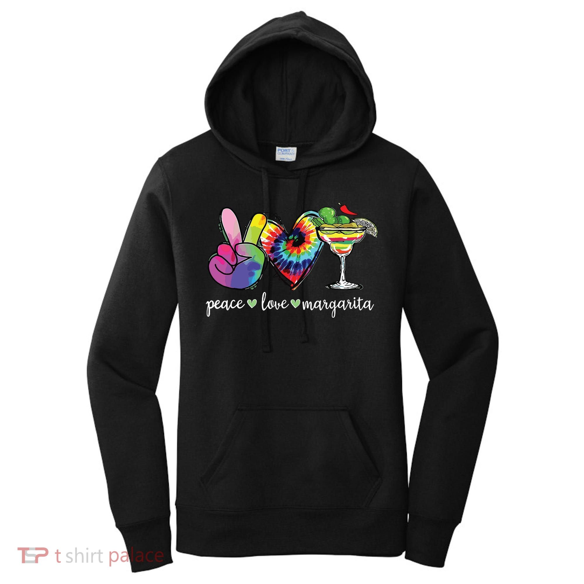 Happy Cinco De Mayo Peace Love Margarita Tie Dye Mexican Women's Hoodie