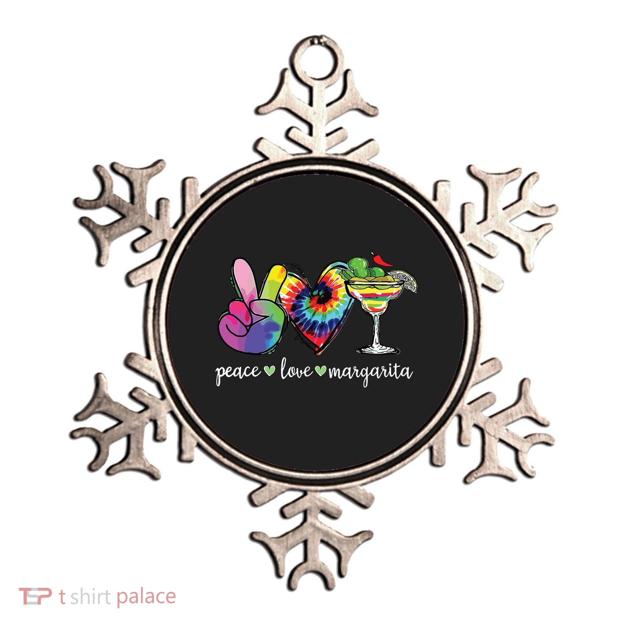 Happy Cinco De Mayo Peace Love Margarita Tie Dye Mexican Ornament
