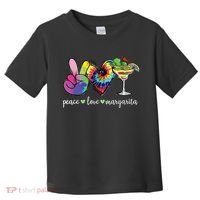 Happy Cinco De Mayo Peace Love Margarita Tie Dye Mexican Toddler T-Shirt thumb 0