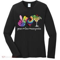 Happy Cinco De Mayo Peace Love Margarita Tie Dye Mexican Women's Long Sleeve Shirt thumb 0