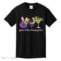 Happy Cinco De Mayo Peace Love Margarita Tie Dye Mexican Kids T-Shirt thumb 0