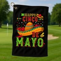 Happy Cinco De Mayo Golf Towel thumb 1