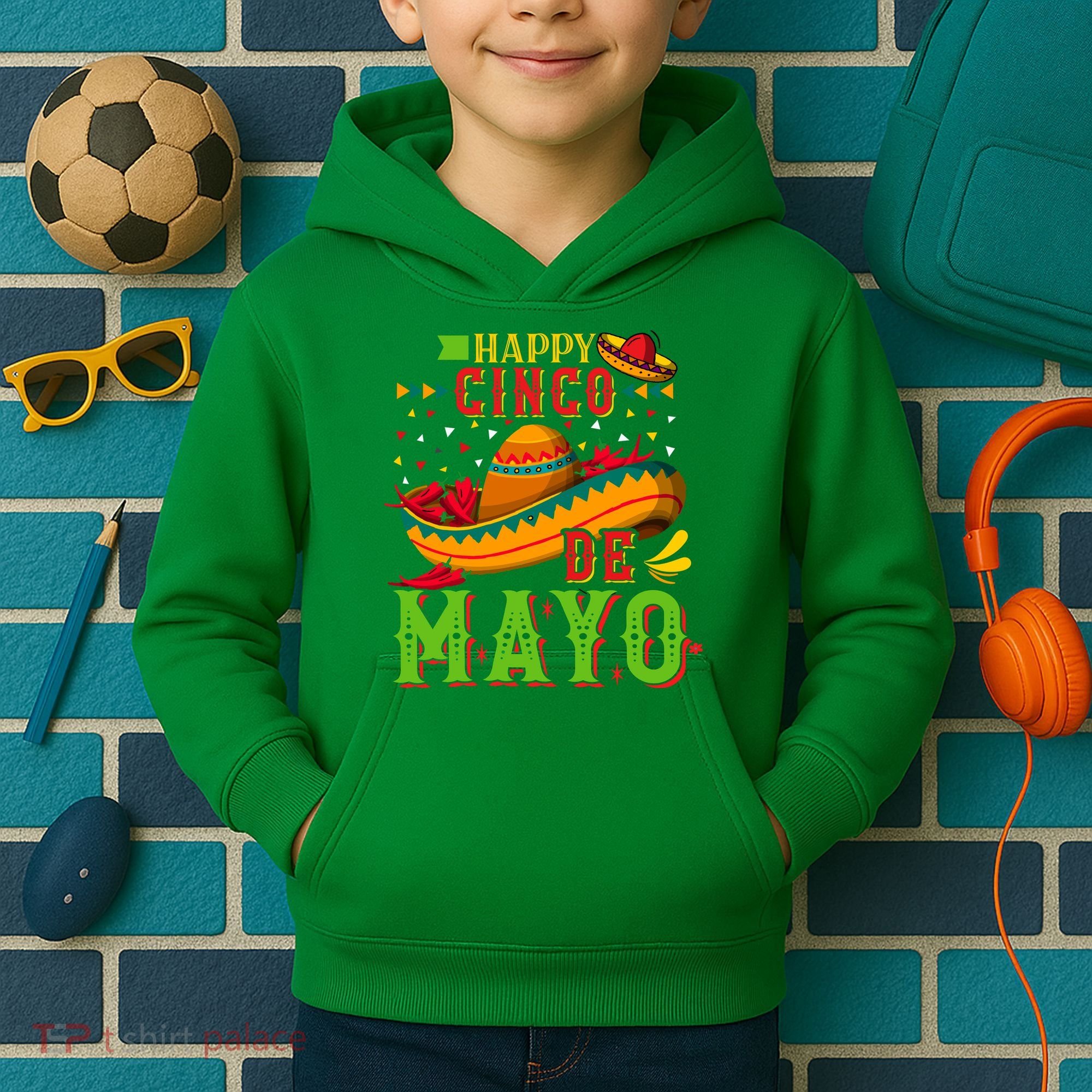 Happy Cinco De Mayo Kids Hoodie