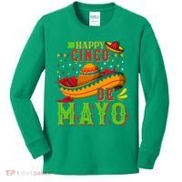 Happy Cinco De Mayo Kids Long Sleeve Shirt thumb 0
