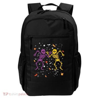 Halloween Colorful Dancing Skeletons Fall Halloween Decor Gift Backpack