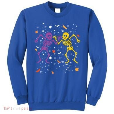 Halloween Colorful Dancing Skeletons Fall Halloween Decor Gift Sweatshirt