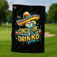 Happy Cinco De Mayo Fiesta Mexican Party 5 De Mayo Women Golf Towel thumb 1