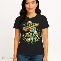 Happy Cinco De Mayo Fiesta Mexican Party 5 De Mayo Women Women's T-Shirt thumb 4