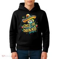 Happy Cinco De Mayo Fiesta Mexican Party 5 De Mayo Women Kids Hoodie thumb 4