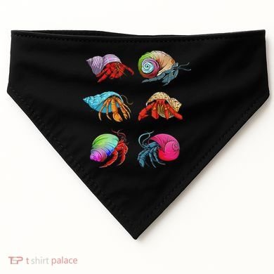 Hermit Crab Design For Hermit Crab Lovers USA-Made Doggie Bandana