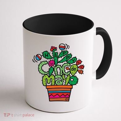 Happy Cinco De Mayo Cactus Coffee Mug back