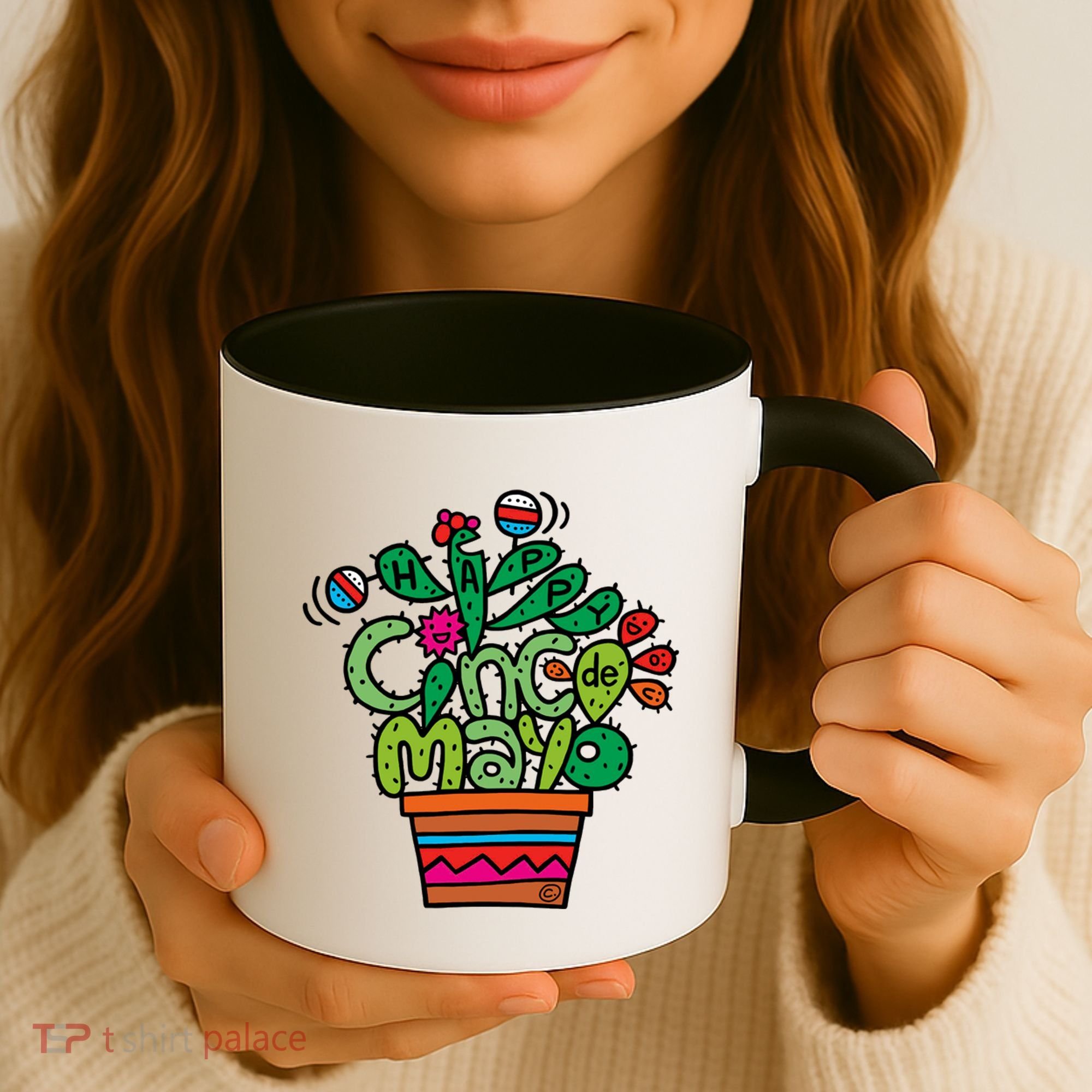Happy Cinco De Mayo Cactus Coffee Mug