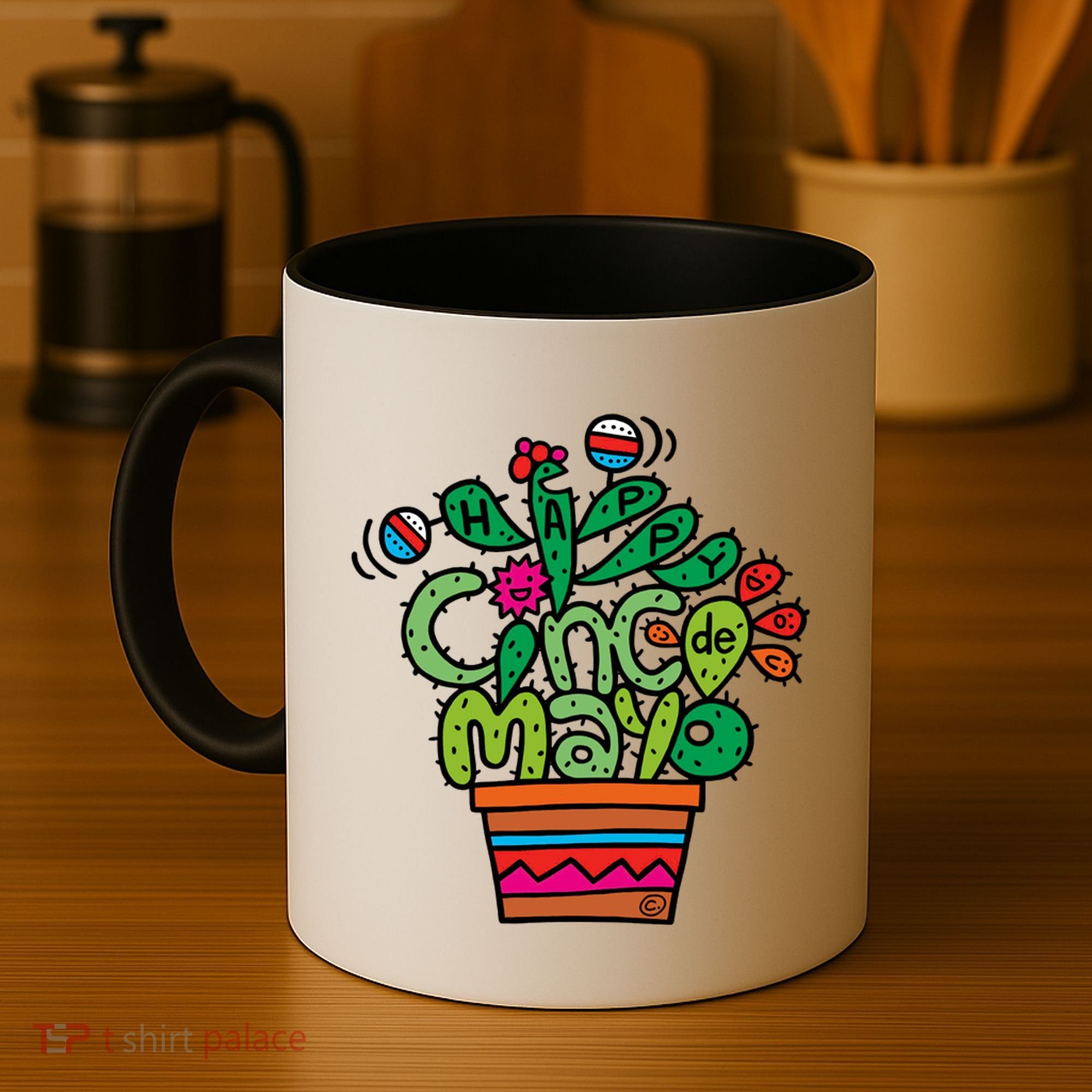 Happy Cinco De Mayo Cactus Coffee Mug