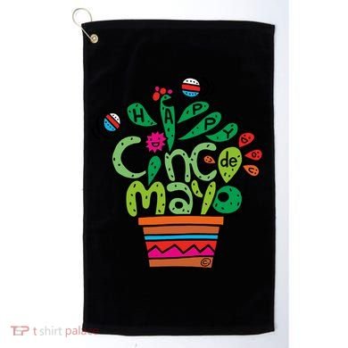 Happy Cinco De Mayo Cactus Golf Towel