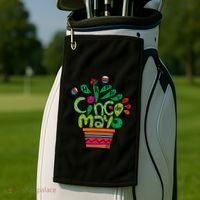 Happy Cinco De Mayo Cactus Golf Towel thumb 2
