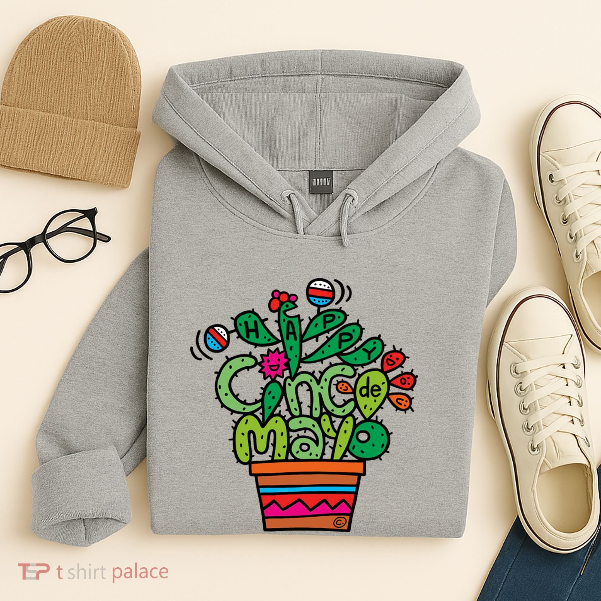 Happy Cinco De Mayo Cactus Hoodie
