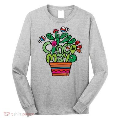 Happy Cinco De Mayo Cactus Long Sleeve Shirt