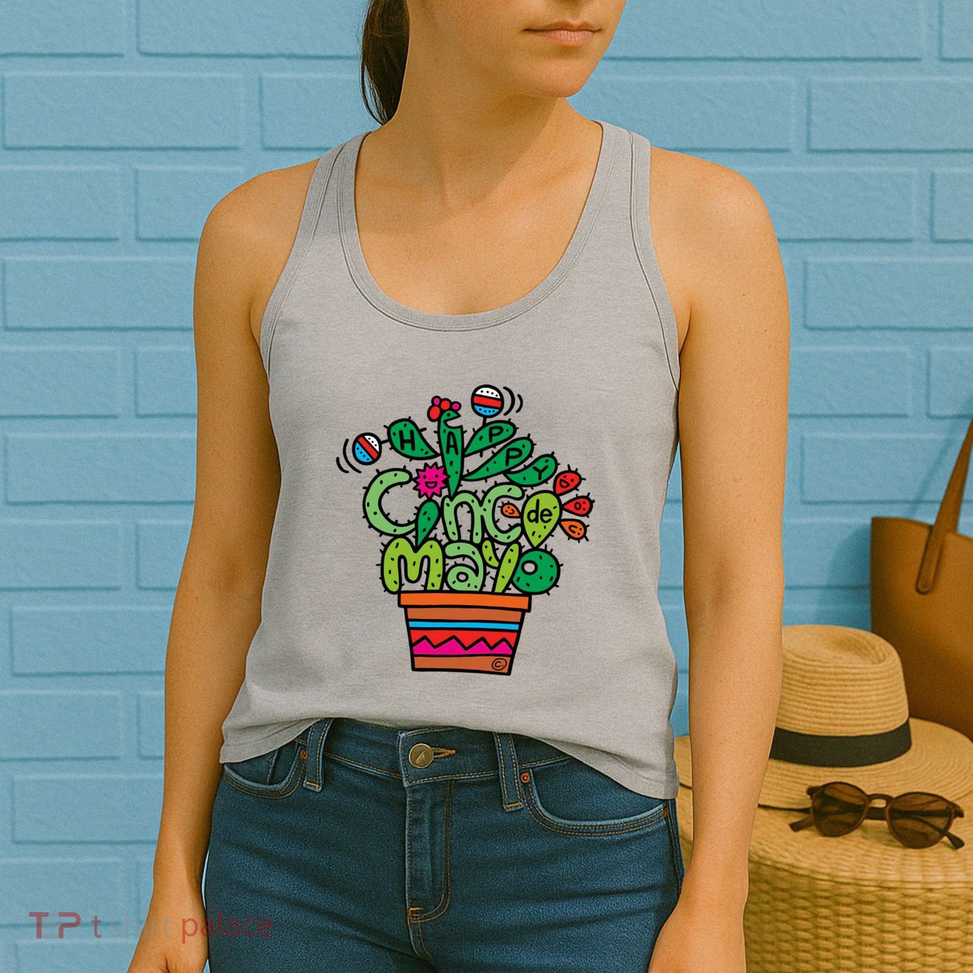 Happy Cinco De Mayo Cactus Women's Tank Top