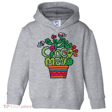 Happy Cinco De Mayo Cactus Toddler Hoodie