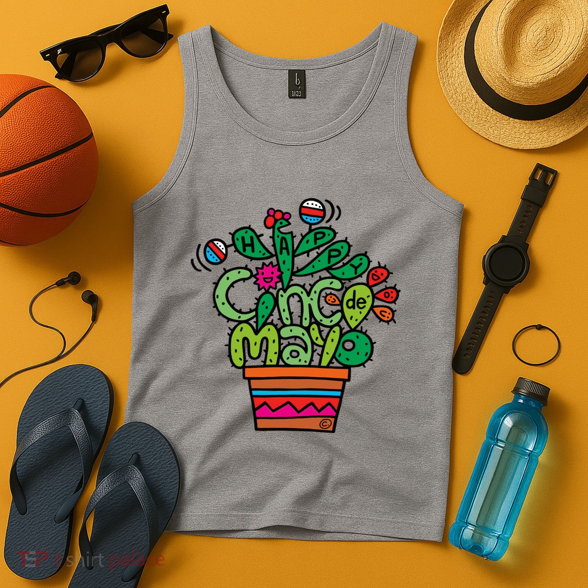 Happy Cinco De Mayo Cactus Tank Top
