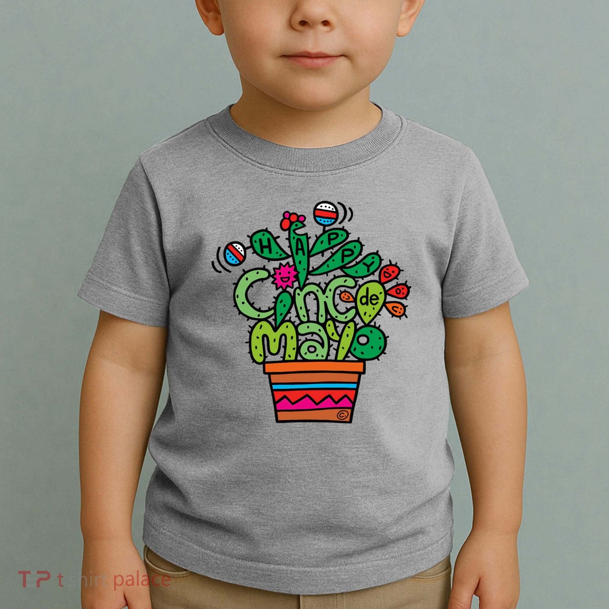 Happy Cinco De Mayo Cactus Toddler T-Shirt
