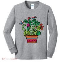 Happy Cinco De Mayo Cactus Kids Long Sleeve Shirt thumb 0