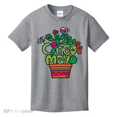 Happy Cinco De Mayo Cactus Kids T-Shirt