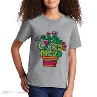 Happy Cinco De Mayo Cactus Kids T-Shirt thumb 2