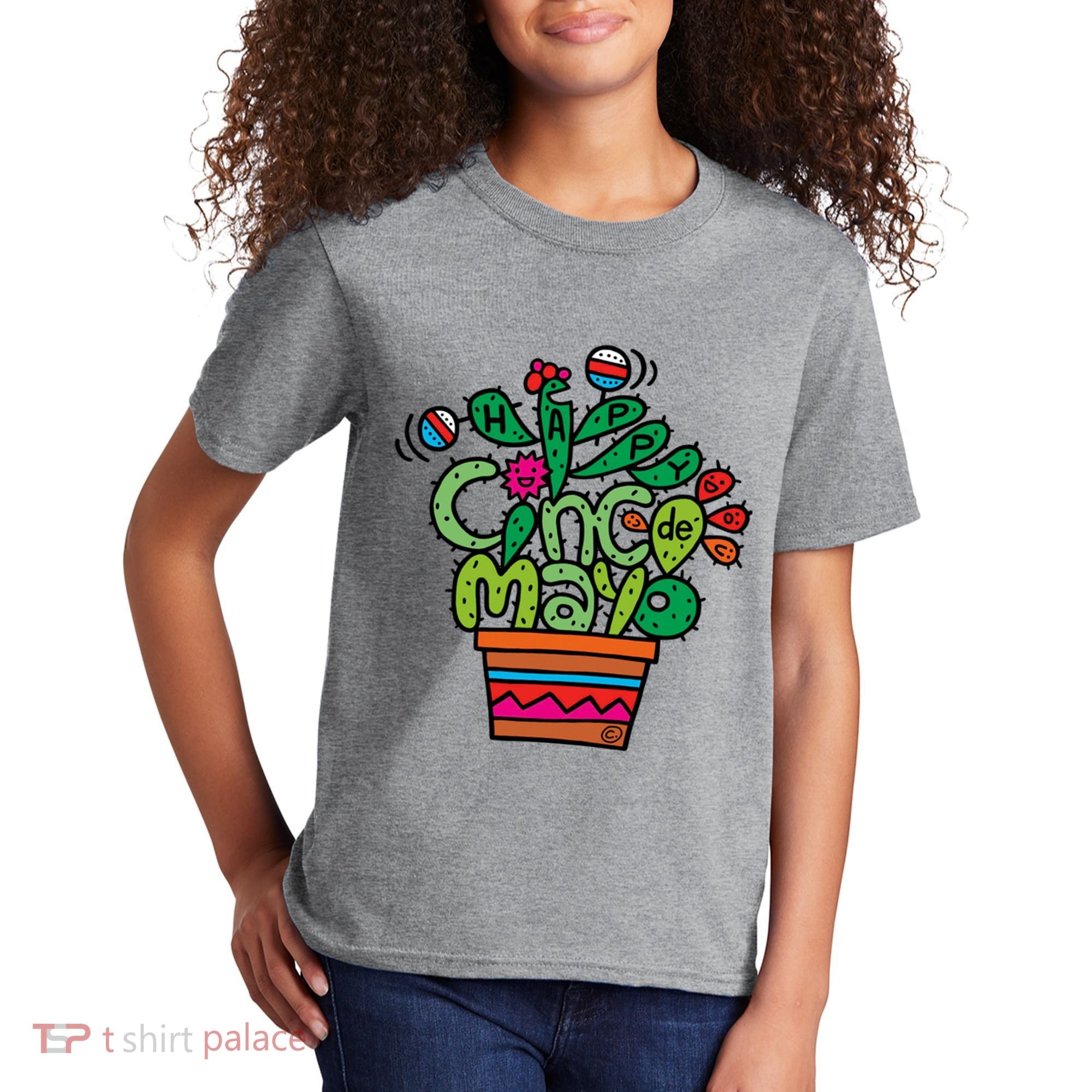 Happy Cinco De Mayo Cactus Kids T-Shirt