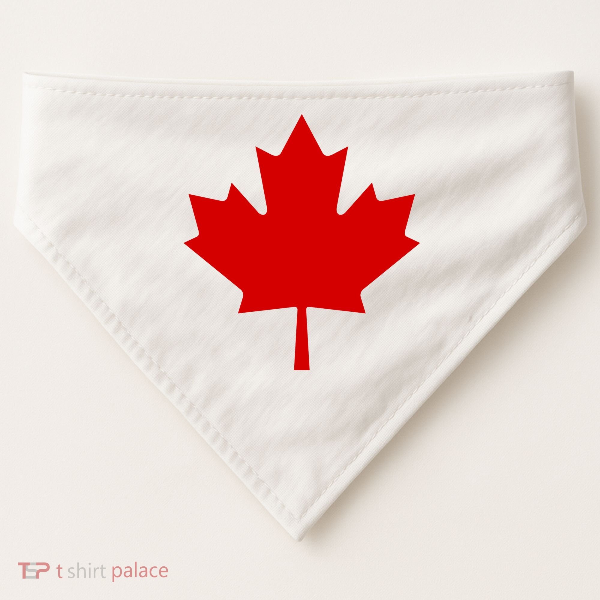 Happy Canada Day Canada Flag USA-Made Doggie Bandana