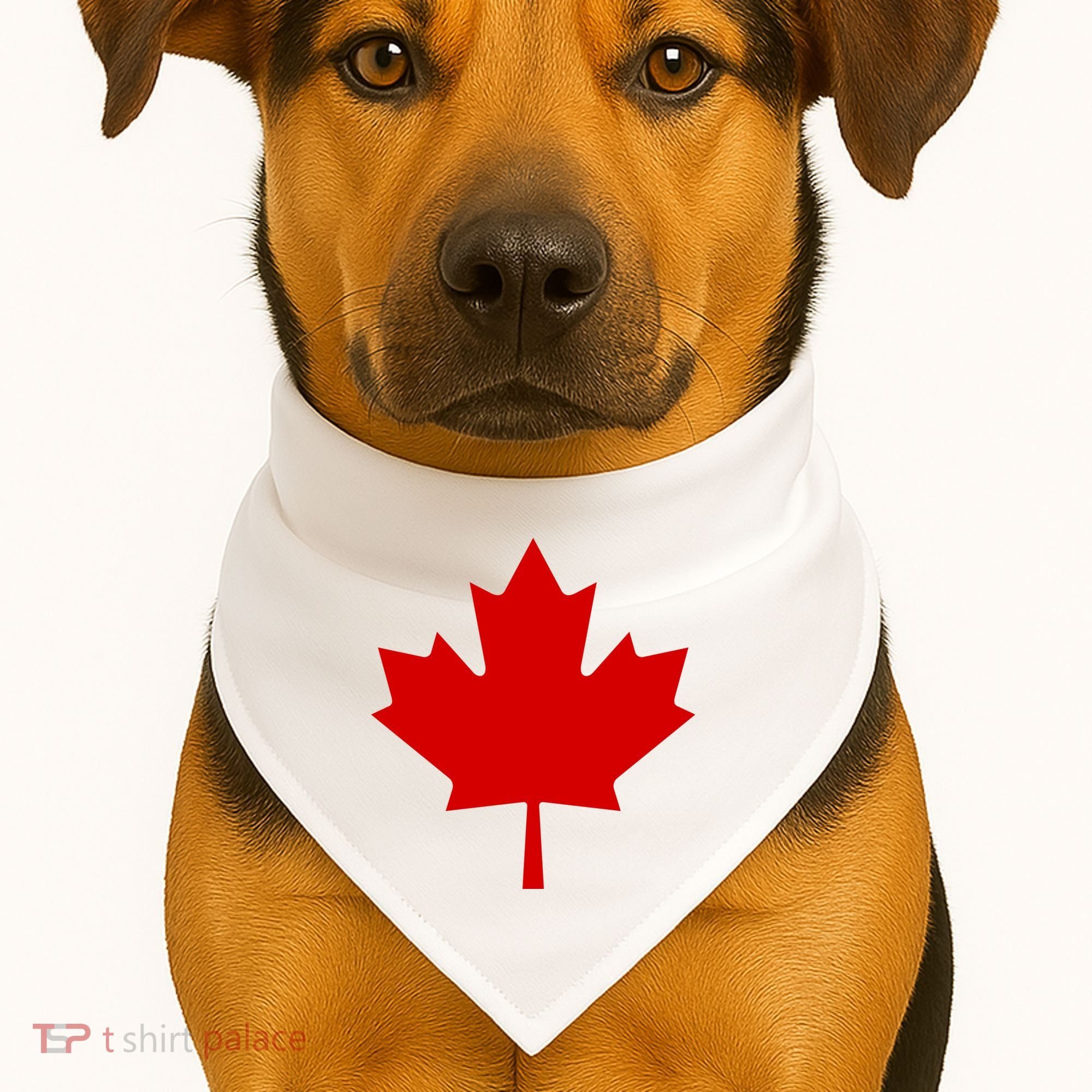 Happy Canada Day Canada Flag USA-Made Doggie Bandana