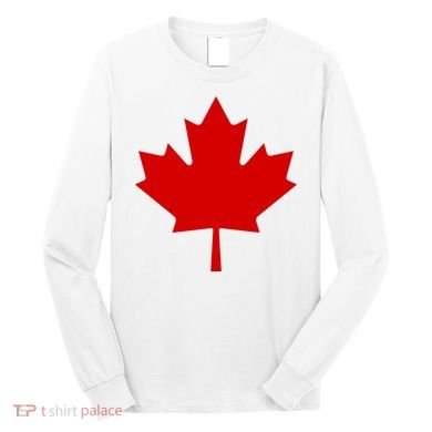 Happy Canada Day Canada Flag Long Sleeve Shirt