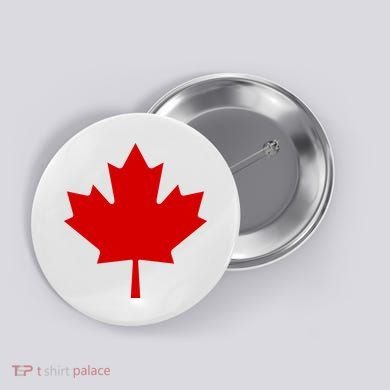 Happy Canada Day Canada Flag Button