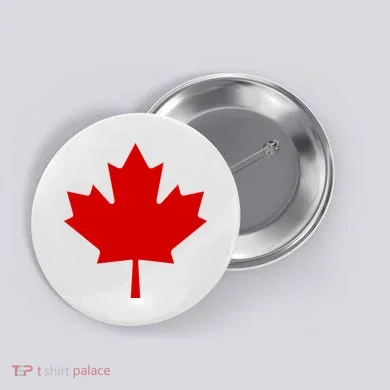 Happy Canada Day Canada Flag Button