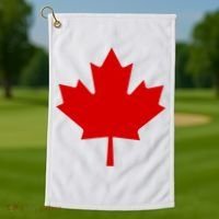 Happy Canada Day Canada Flag Golf Towel thumb 1