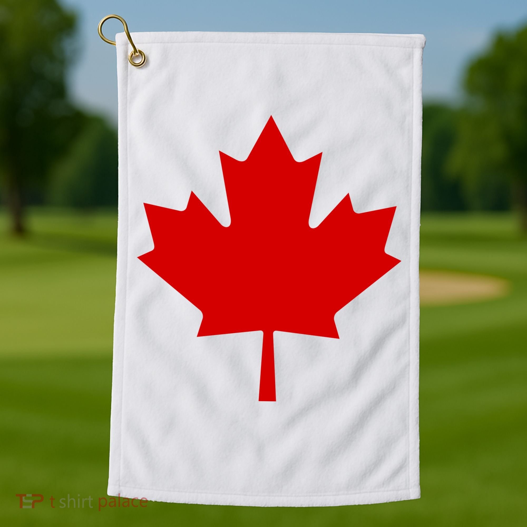 Happy Canada Day Canada Flag Golf Towel