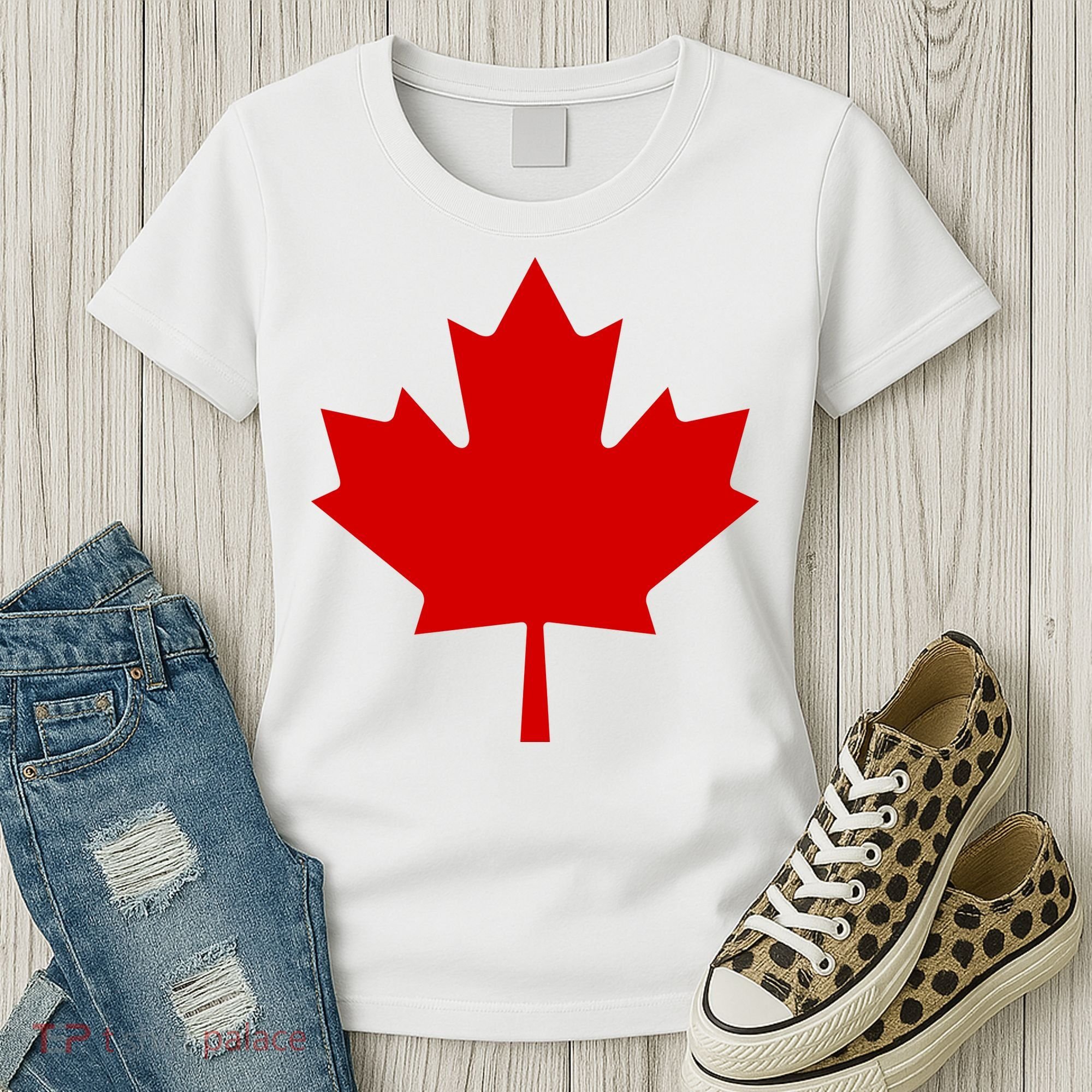 Happy Canada Day Canada Flag Women's T-Shirt