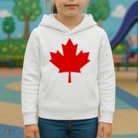 Happy Canada Day Canada Flag Kids Hoodie thumb 3