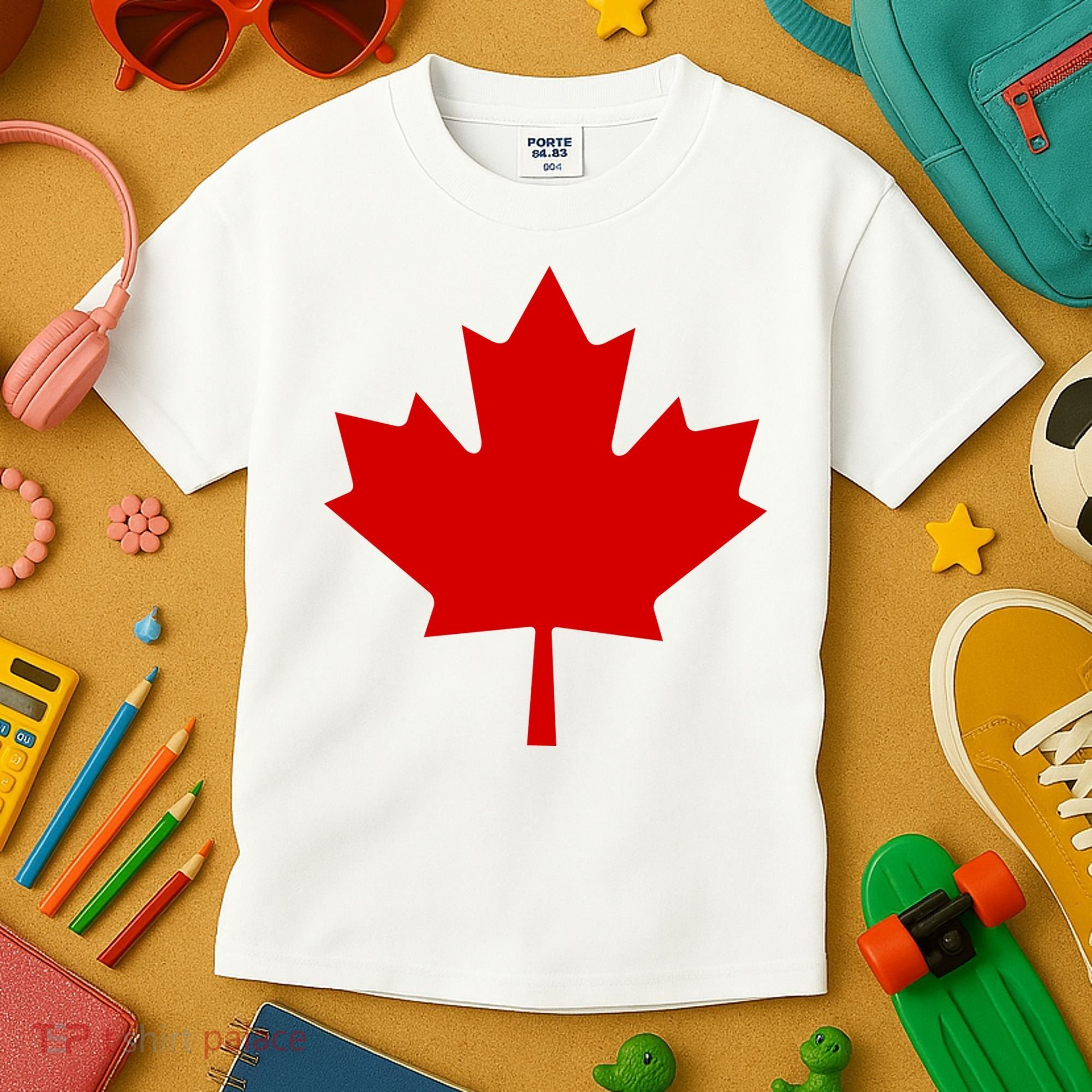 Happy Canada Day Canada Flag Kids T-Shirt