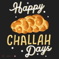 Happy Challah Days Hanukkah Chanukah Funny Jewish Bread Women's Sweatshirt thumb 2