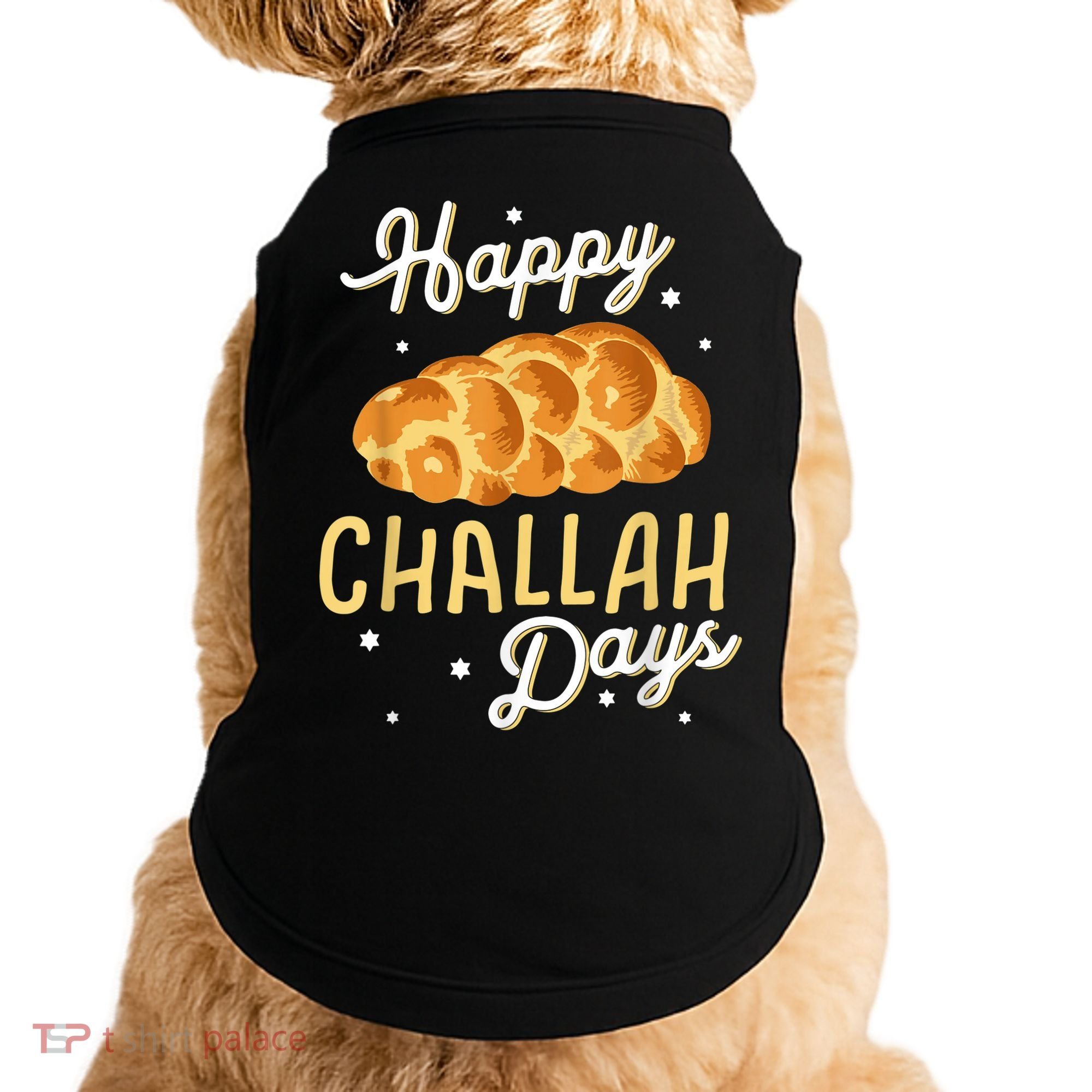 Happy Challah Days Hanukkah Chanukah Funny Jewish Bread Doggie Tank