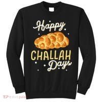 Happy Challah Days Hanukkah Chanukah Funny Jewish Bread Sweatshirt thumb 0