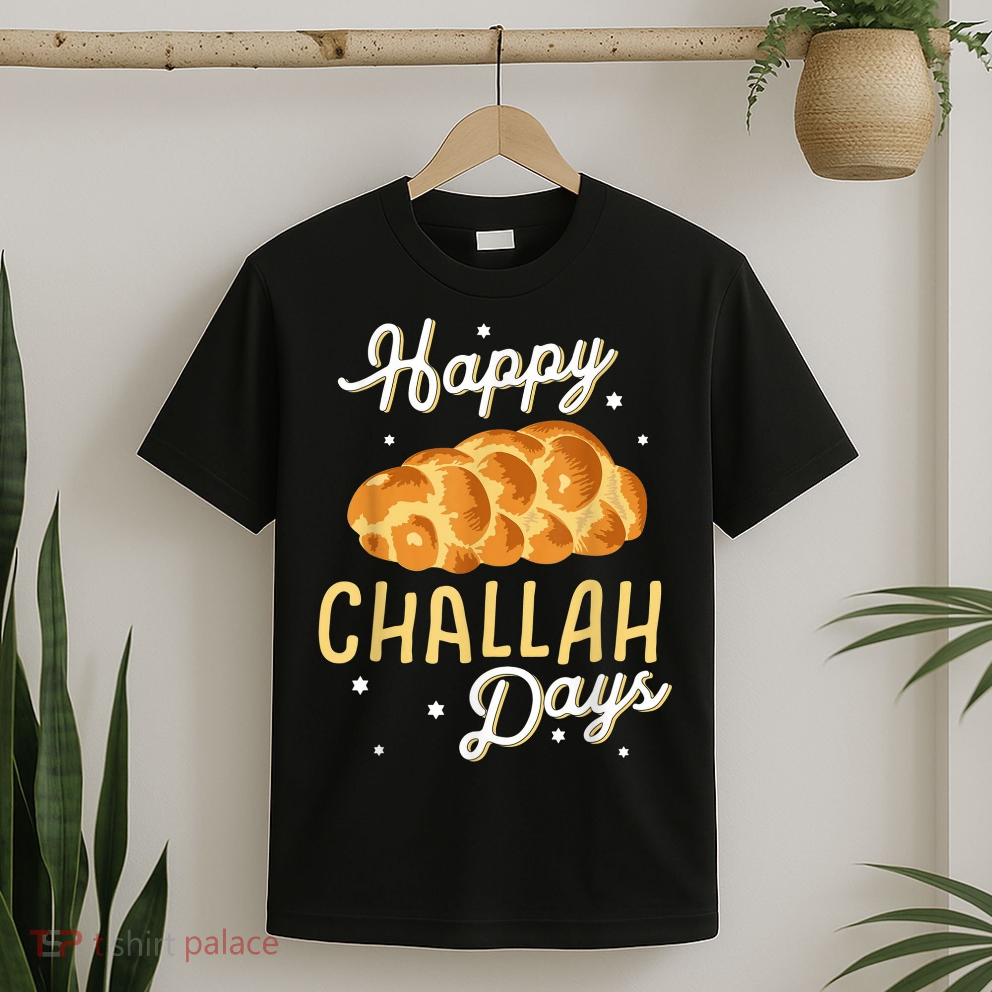 Happy Challah Days Hanukkah Chanukah Funny Jewish Bread T-Shirt