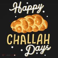Happy Challah Days Hanukkah Chanukah Funny Jewish Bread Women's Hoodie thumb 2