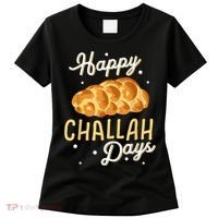 Happy Challah Days Hanukkah Chanukah Funny Jewish Bread Women's T-Shirt thumb 0