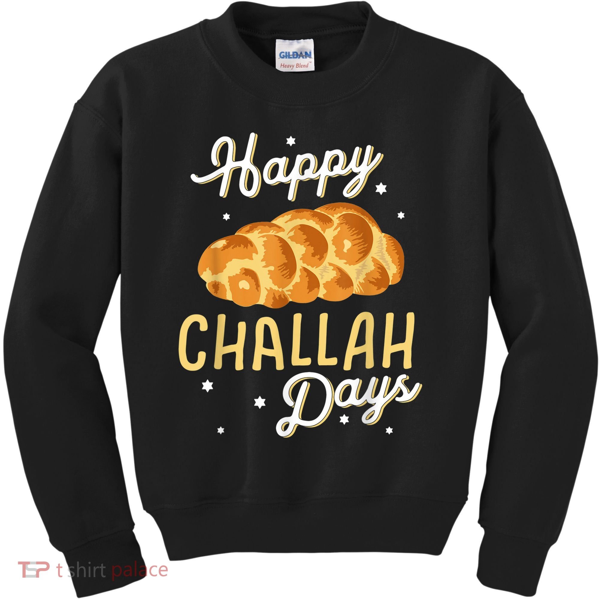 Happy Challah Days Hanukkah Chanukah Funny Jewish Bread Kids Sweatshirt