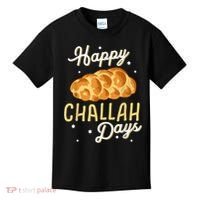 Happy Challah Days Hanukkah Chanukah Funny Jewish Bread Kids T-Shirt thumb 0