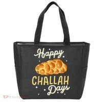 Happy Challah Days Hanukkah Chanukah Funny Jewish Bread Tote Bag thumb 0