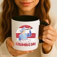 Happy Columbus Day Christopher Columbus Italian Navigator TShirt Coffee Mug thumb 3